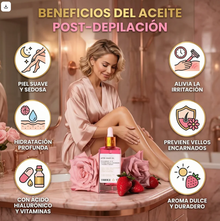 Elimina manchas con Truly Aceite Intimo Beauty Post Afeitado 😍